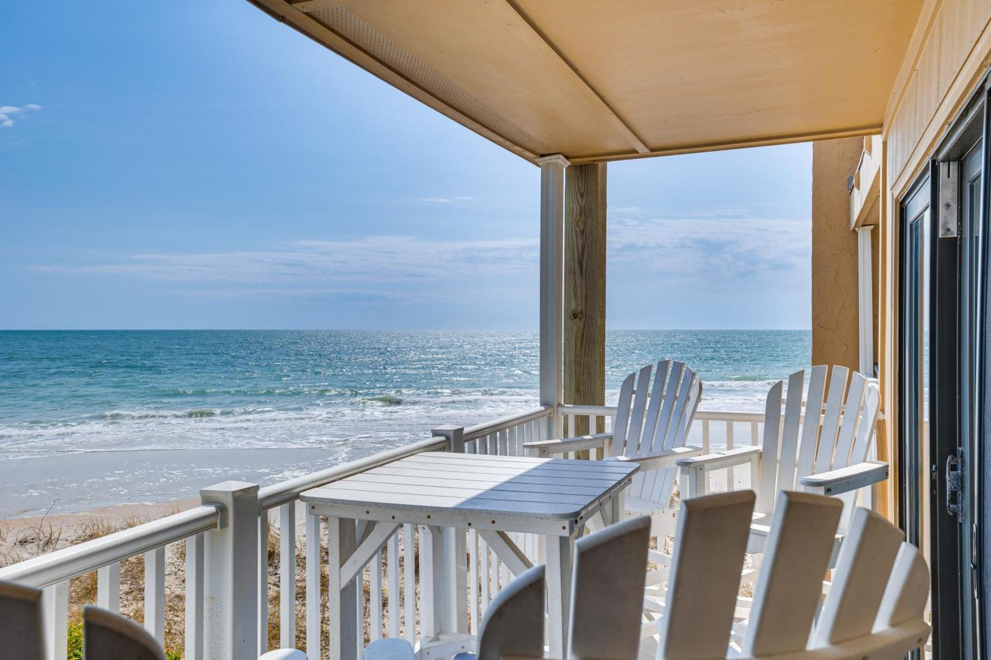 Steps To The Beach Oceanfront Condo With Lanai! North Topsail Beach Exterior photo