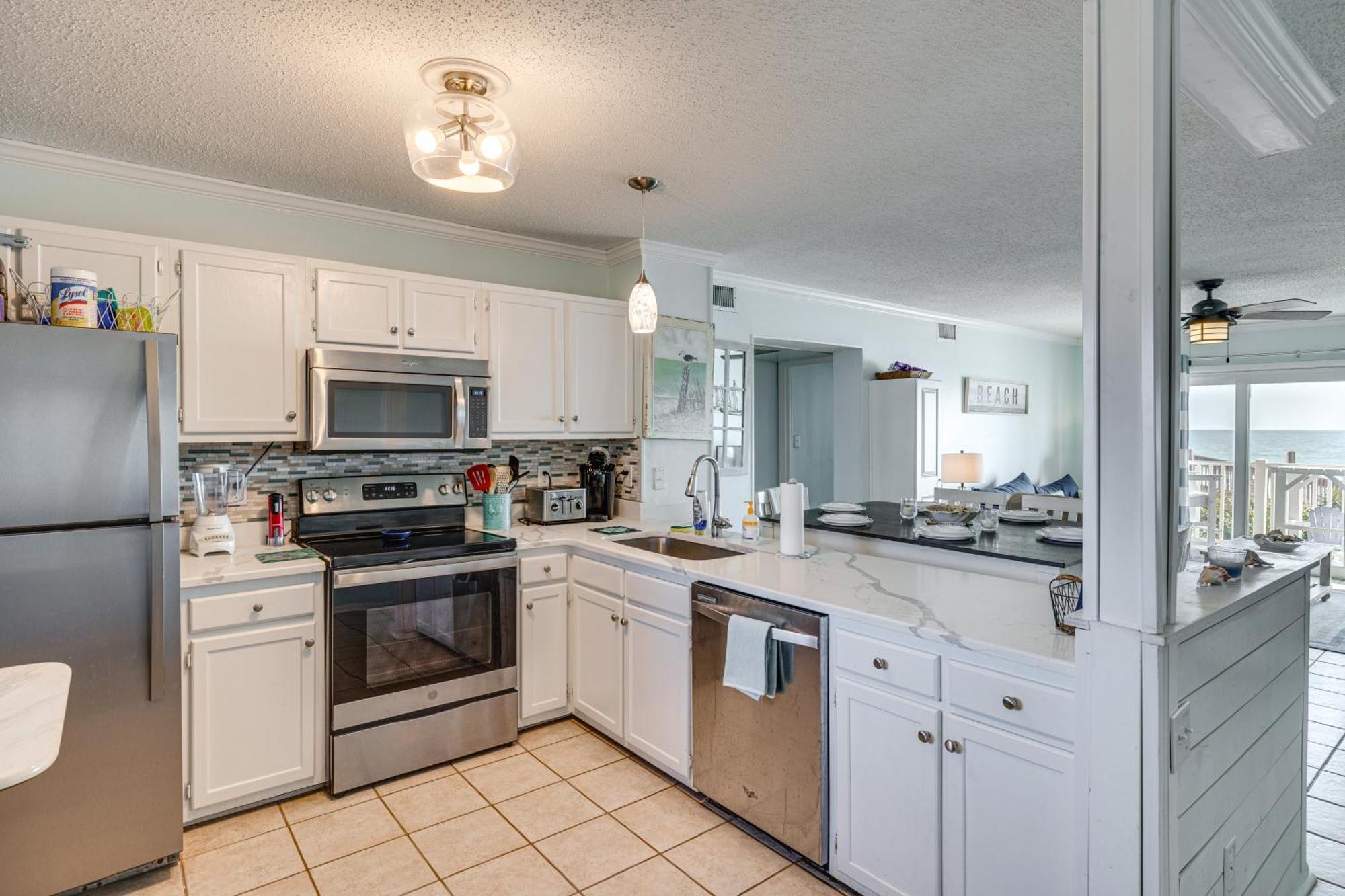 Steps To The Beach Oceanfront Condo With Lanai! North Topsail Beach Exterior photo